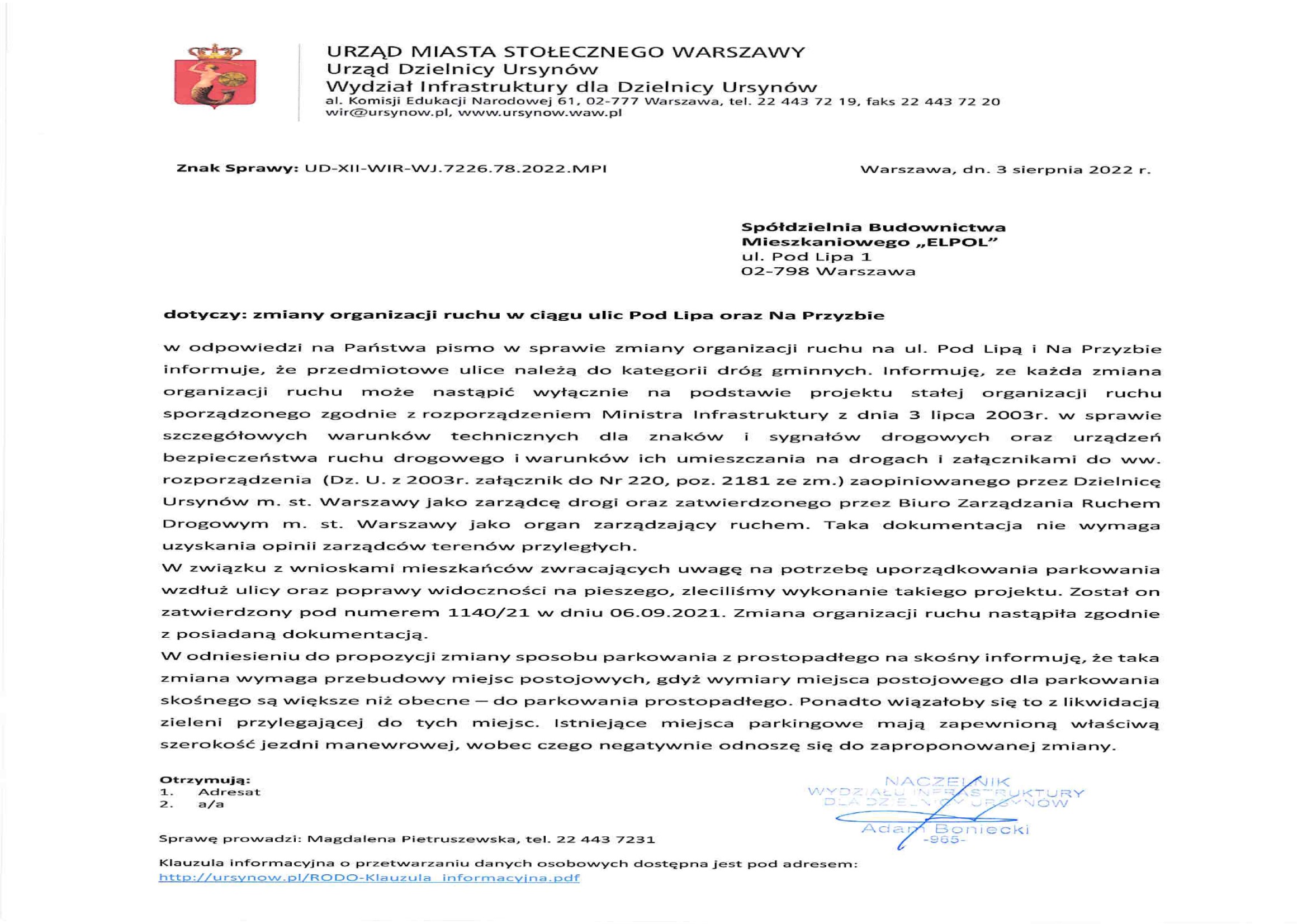 Organizacja ruchu